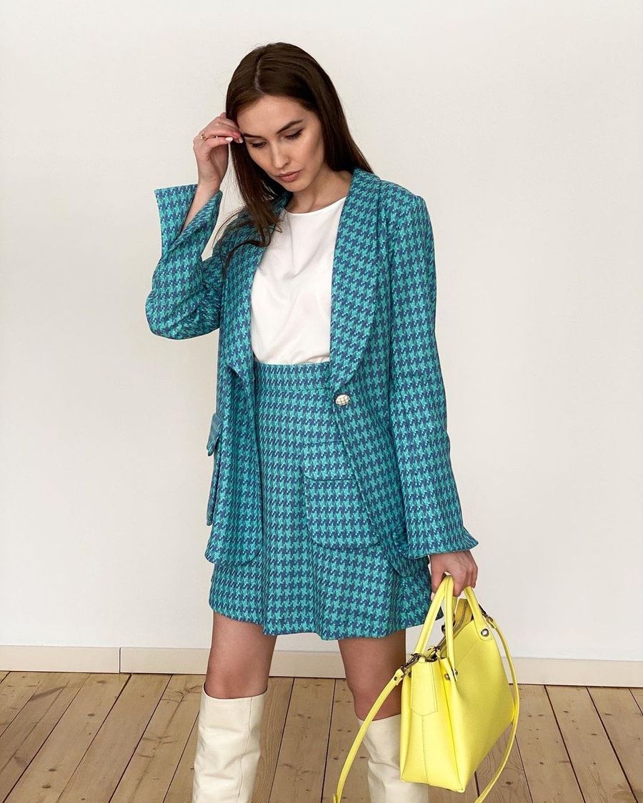 КОСТЮМ ЖІНОЧИЙ BEAUTY ANNETE 4016, гусинная лапка, 46