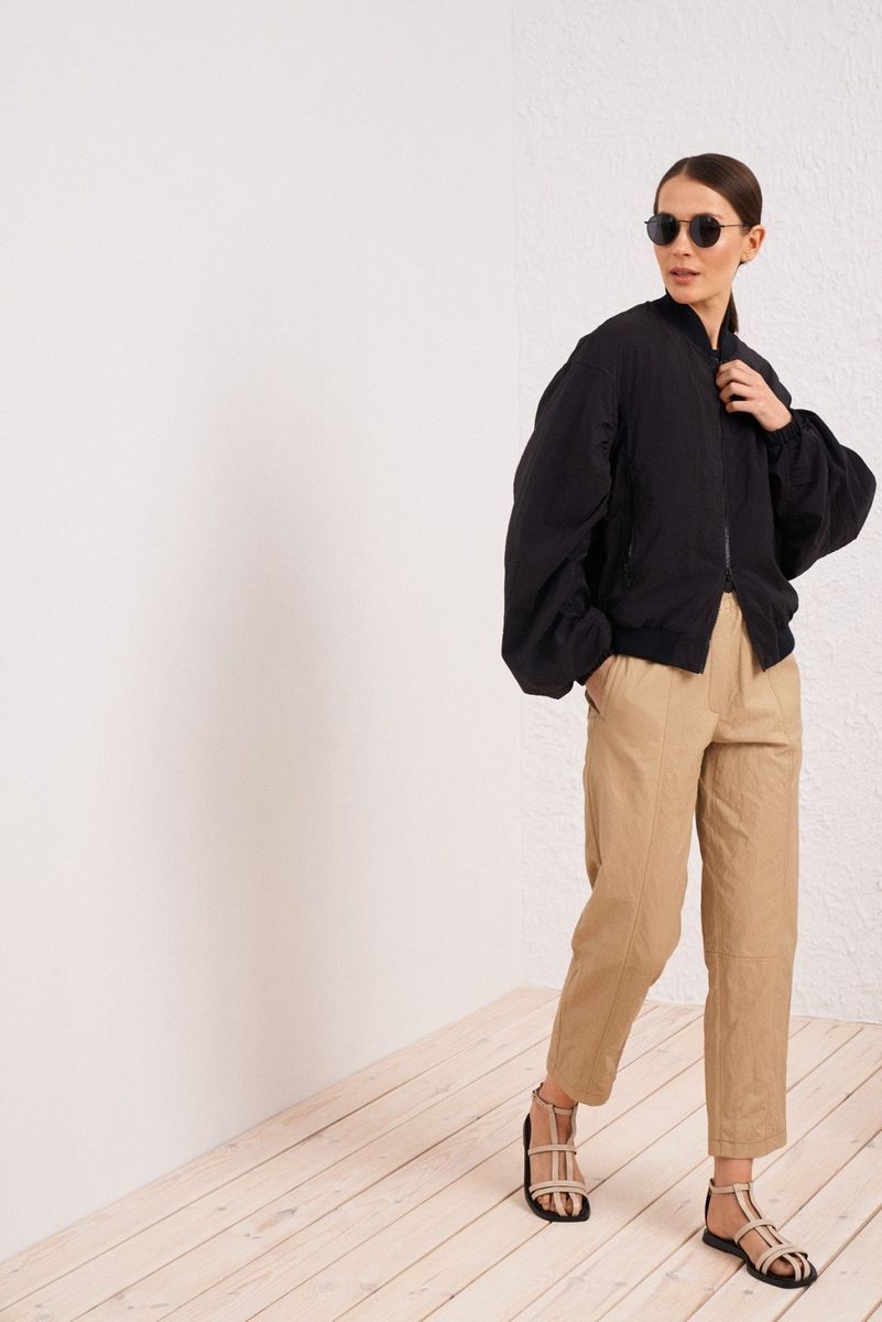 БРЮКИ ЖЕНСКИЕ BURVIN 9553, Бежевый, 50