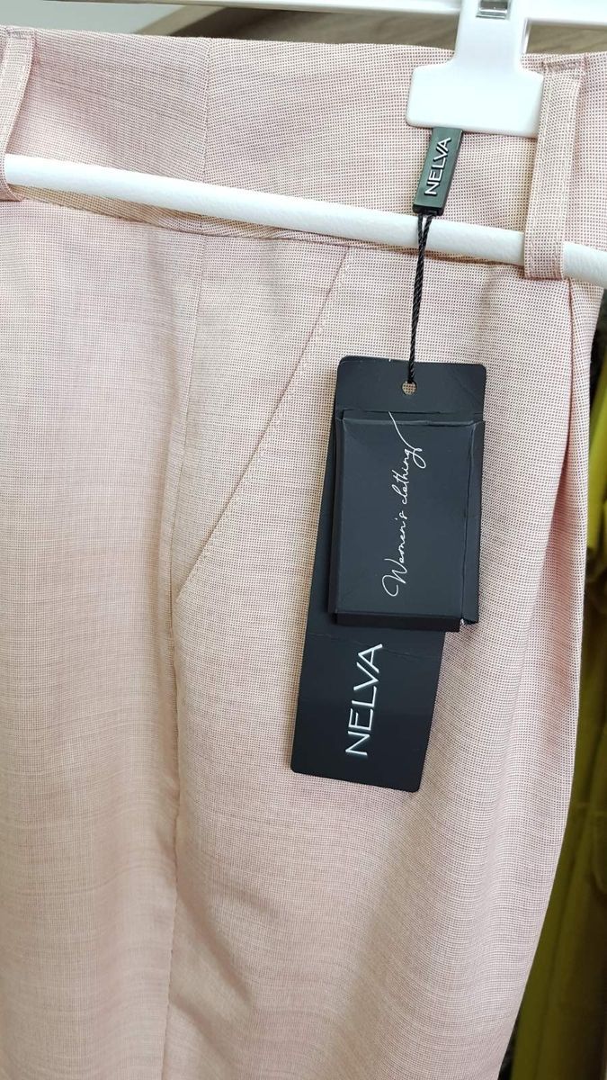 БРЮКИ ЖЕНСКИЕ NELVA 3550, пыльная роза, 52