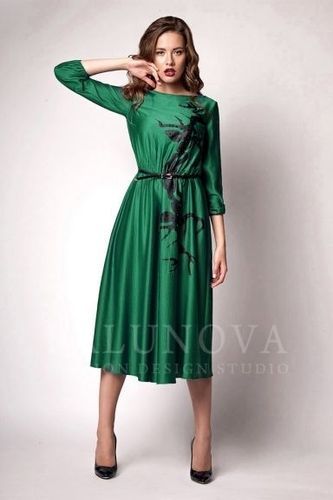 ПЛАТЬЕ ЖЕНСКОЕ BALUOVA 5764, Зелёный, 44