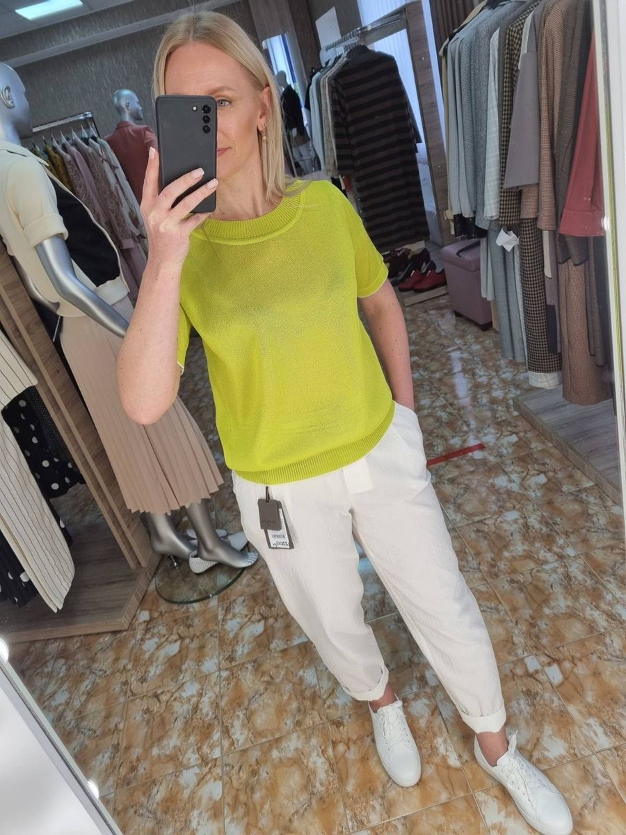 БРЮКИ ЖЕНСКИЕ BURVIN 8089, Белый, 48