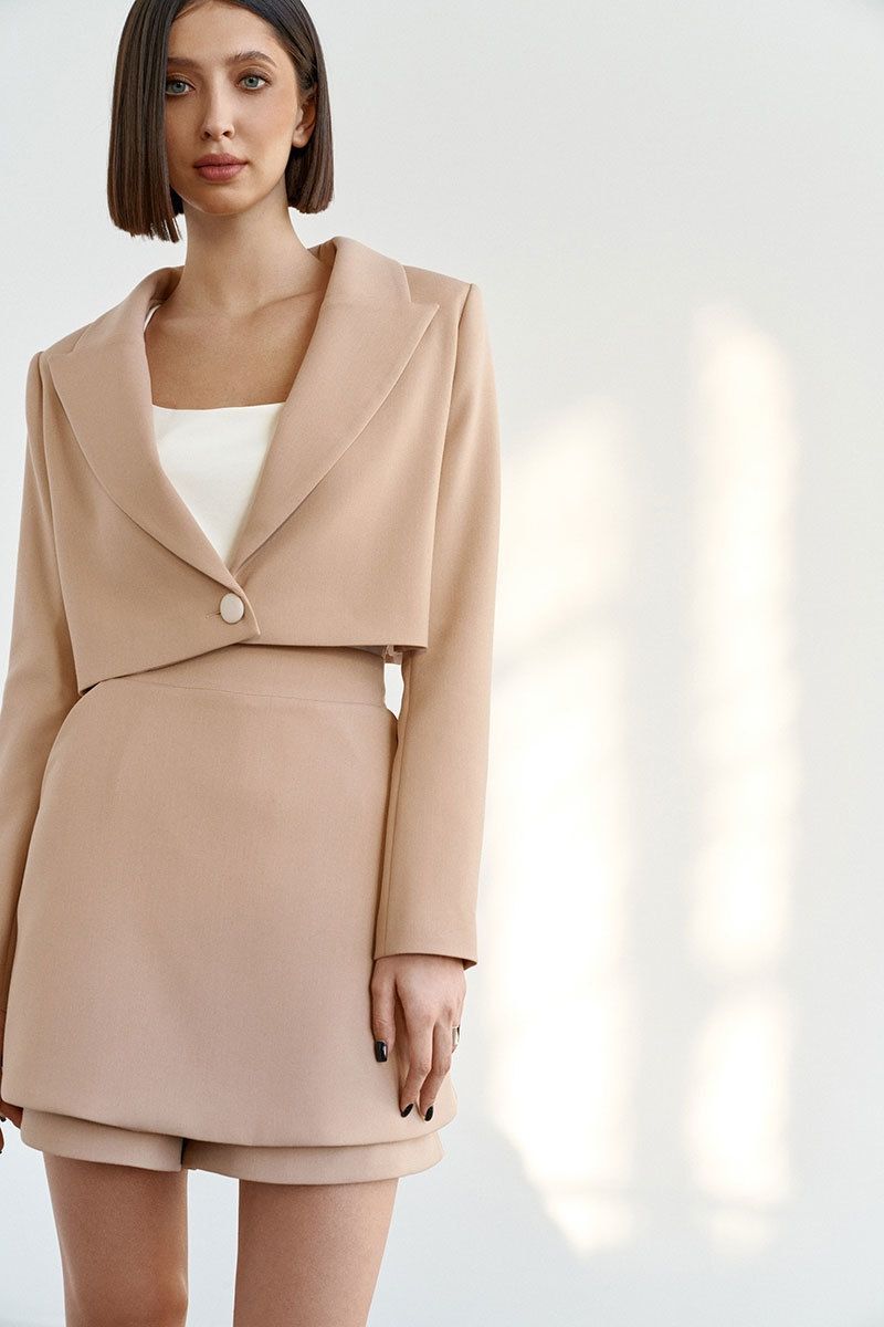 КОСТЮМ ЖЕНСКИЙ BEAUTY ANNETE 4015-3924, Бежевый, 42